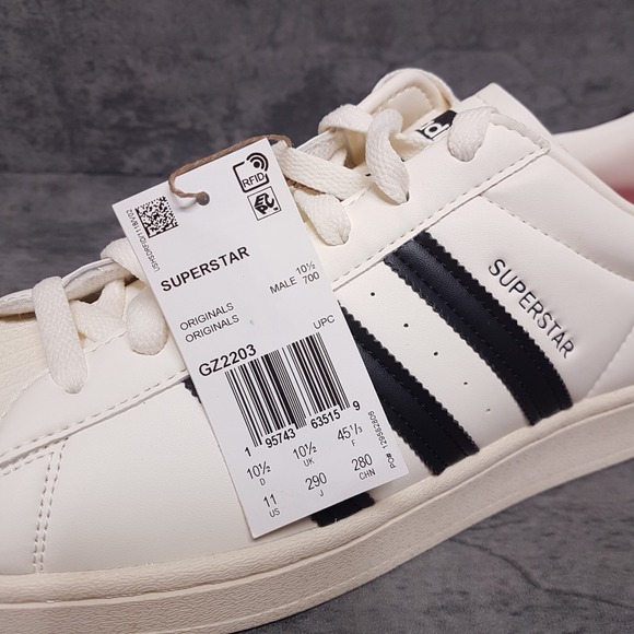 ADIDAS X Andre Saraiva Superstar Mens‎ Size 11 Cream White Core Black GZ2203 - Picture 6 of 6